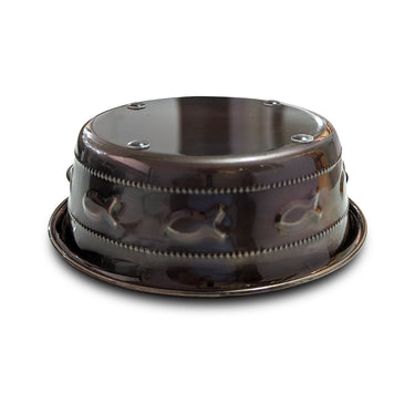 Premium Bowl Fish Embossed – Antique Copper - 1800 ML